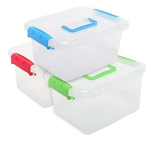 Imagen 5 de 9 de Caja Plástica Organizadora 3.1 L Transparente 20x15x10 Cm