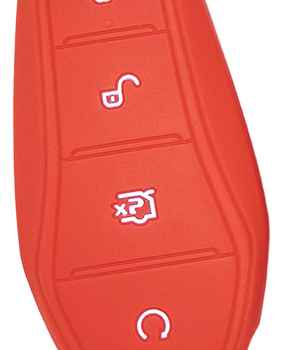 5 Funda De Silicona Para Llave De Coche, Reemplazo De Rojo