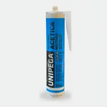 Comprar Sellador Adhesivo Silicona Acética Unipega Blanco 280ml - Alta Resistencia y Adherencia, Ideal para Sellado de Ventanas, Cocinas, y Baños, Resistente a la Humedad y Fácil de Aplicar