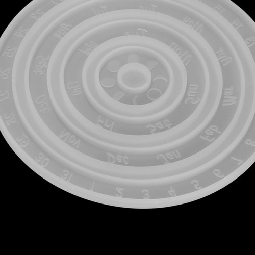 Molde De Silicona Con Forma De Calendario Lunar Perpetuo Par