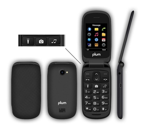 Telefono Celular Tapita Plum Liberado Camara Bluetooth Nuevo