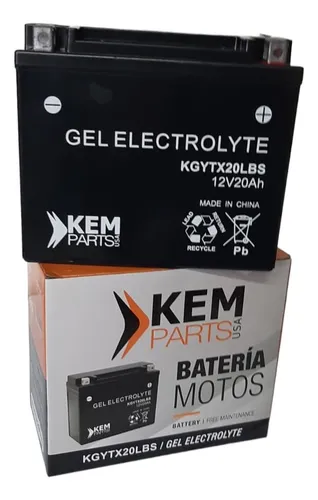 Bateria Gel Kemparts 175/85/155 Kgytx20lbs