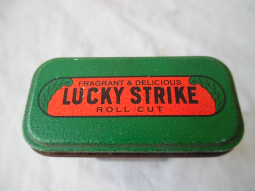 Imagen 6 de 10 de Cigarrera Y Lata Lucky Strike Vintage De Coleccion En Metal.
