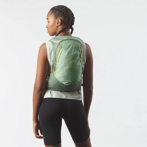 Mochila Trail Running Salomon Cross 12l Verde Liso