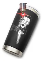 Comprar Termo Yite Negro 500 Ml Diseño Betty Boop Dibujo Animado