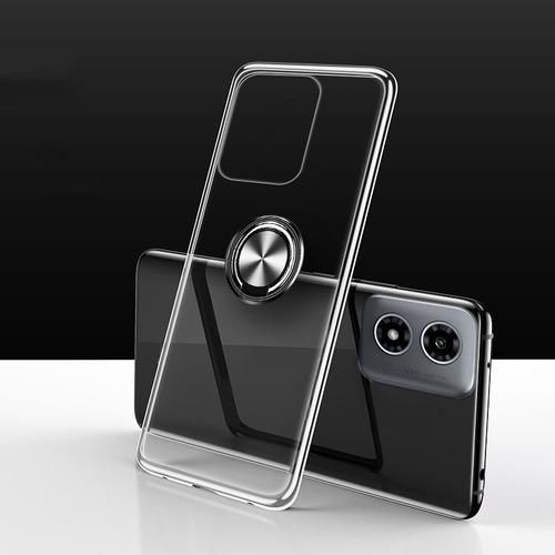 Funda For Moto E14 Transparente Anillo
