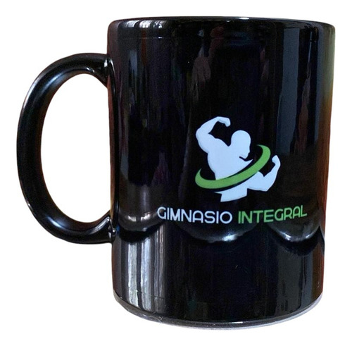 Taza Negra Personalizada Souvenir Regalo Empresarial Logo