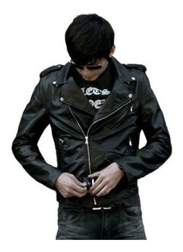 Chaqueta Rocker Slim Negra, Mi Estilo Biker