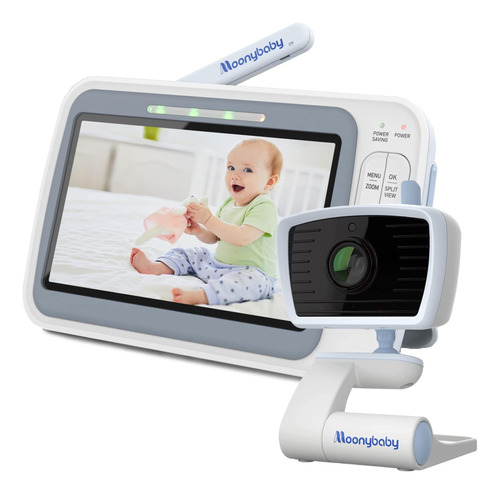 Moonybaby 5 Hd Low Emf No Wifi Baby Monitor Con Cámara Y Aud
