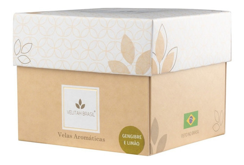 Imagem 6 de 6 de Kit Vela Aromática Premium Gengibre E Limão C/12 Mini Velas