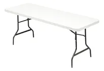 Comprar Mesa Plegable Camping Maleta Portatil 152X74 Cm Multiuso Color Blanco