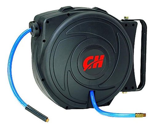Air Hose Reel With Retractable 50 Foot Hose, 3/8 Inch I...