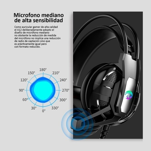 Imagen 3 de 10 de Auriculares Gamer Gaming Edition Pro Rgb Pc Ps4 Xbox Led