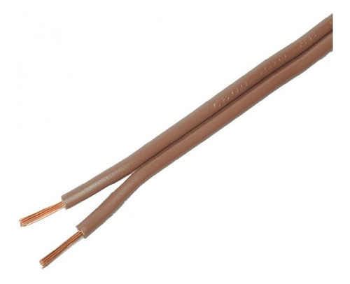 Imagem 2 de 2 de Fio/cordão Paralelo 1,5mm² Marrom 300v Rolo De 100 Metros!