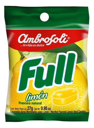 Caramelo Full Limon Ambrosoli Caja 24 Unidades