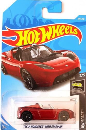 Hot Wheels Tesla Roadster Whit Starman