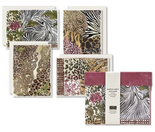 Karen Foster, Diseño Encajonado Notecards Modern Safari