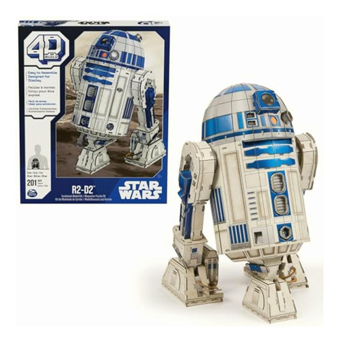 4d Build, Kit De Maqueta De Cartulina De R2-d2 De Star Wars,