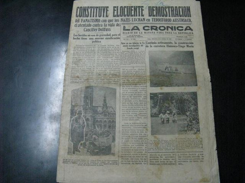 Mercurio Peruano: Periodico La Cronica  4-octubre-1933 L92