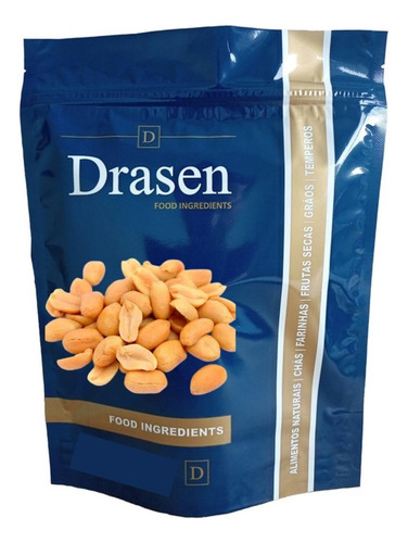 Amendoim Sem Pele Torrado Sem Sal | 1kg | Drasen Food