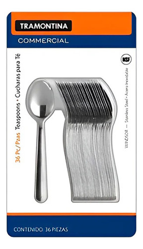 Juego Cucharas Para Té Acero Inoxidable 36 Pz Tramontina