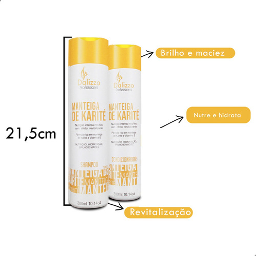 Shampoo + Condicionador Vitamina E Nutrição Intensa Dalizzo