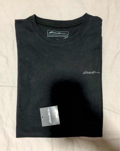 Camiseta Negra - Eddie Bauer - Original - Talla L
