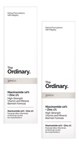 Suero Serum The Ordinary Niacinamida Al 10% + Zinc 1% 2 Pack Mixta Día/noche