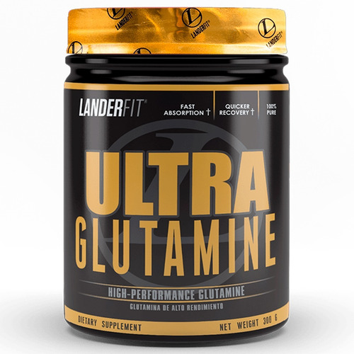 Glutamina 300 Gr Landerfit Aminoácidos Recuperador 100% Pura