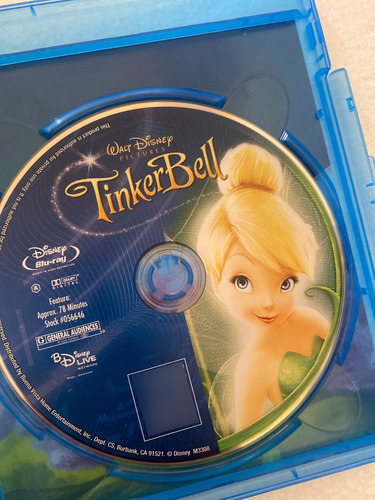 Bluray Original Disney Tinker Bell Campanita Blu Ray (Usado)