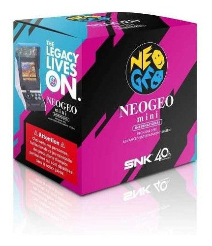 Snk Neo Geo Mini International Edition (incluye 40 Juegos)