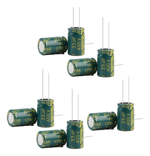 Capacitor Electrolítico Low Esr 33uf 400v (13 X 21 Mm) X 10u