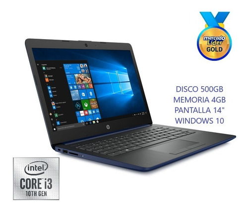 Laptop Portátil Hp Core I3 10ma/4gb/500gb Led 14 I5/i7