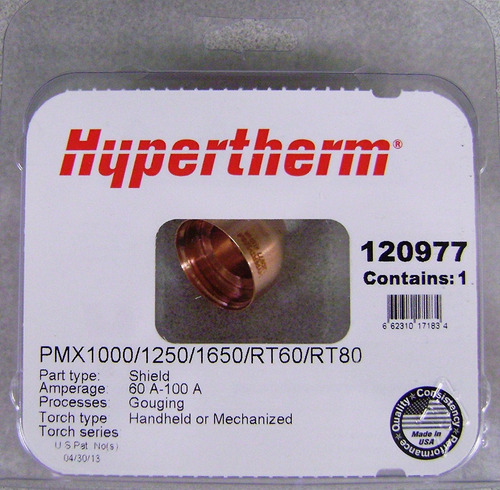 Escudo Repelado Ranurado Hypertherm 120977 Powermax 1000