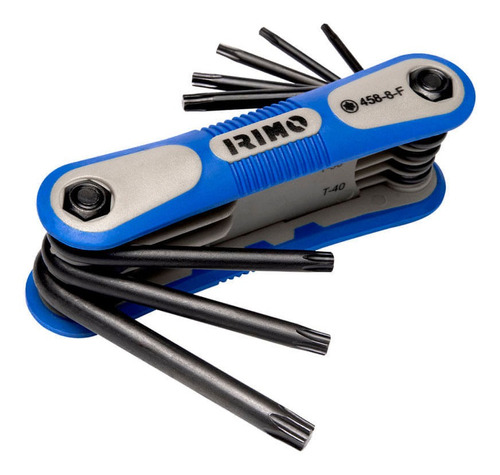 Juego De Llaves Torx Acodadas Hexagonales 458-8-f Irimo 8 pz