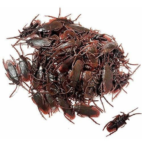 Ojyudd 100pcs Prank Fake Roaches, Juguetes De Trucos G77s0