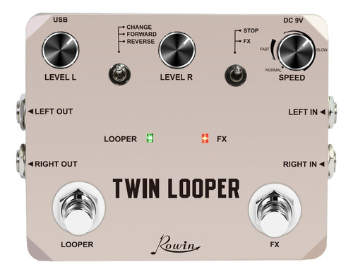 El Pedal Rowin Ltl-02 Twin Looper Mejora Los Pedales Looper