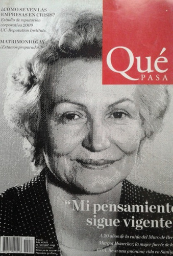 Revista Qué Pasa / 23 Octubre 2009