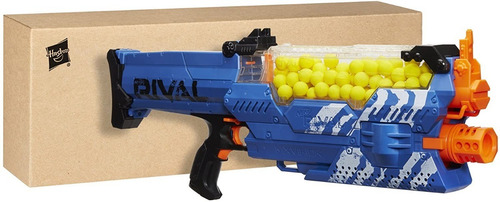 Nerf Rival Nemesis Mxvii-10k, Azul (blue) Con 100 Municiones