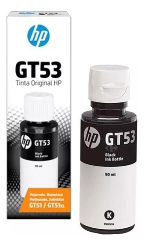 Botella De Tinta Hp Gt53 Negra