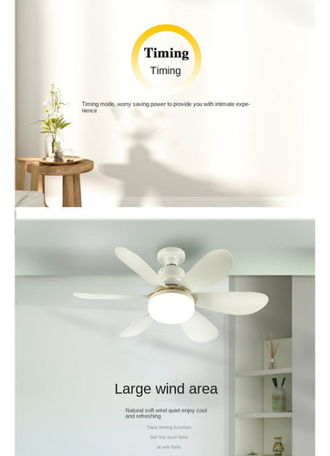 Tianlai Lv24w15 Ceiling Fan With Led Lights, 16.5 New