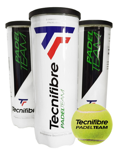 Tubo De Pelotas Padel / Tenis - Tecnifibre Padel Team