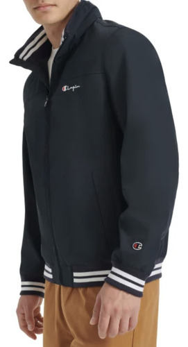 Chamarra Champion Hombre Bomber Con Capucha 100% Original