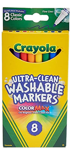 Crayola Marcadores Lavables Trazo Fino Ultra Limpios,