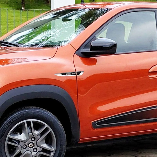 Kit Faixa Lateral Kwid Intense 2018/2020 + Emblema Resinado