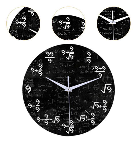 . Relógio De Parede De Matemática Estilo Decoração B
