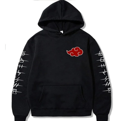 Saco Buso Buzo Hoodies Capota Diseño Anime Naruto Akatsuki N