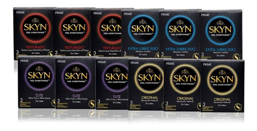 Preservativos Prime Skyn Mixtos X36u (12x3) | Sin Látex 