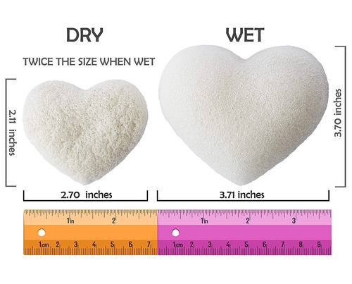 Konjac Esponja (3 Pack) - Esponjas Blancos Naturales Para Be