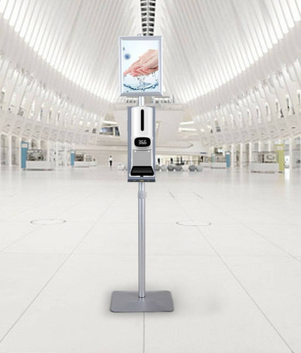 Imagen 2 de 6 de Dispensador De Gel Automático Con Termómetro Infrarrojo